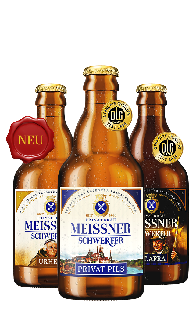 Meißner Biere in der Steinieflasche